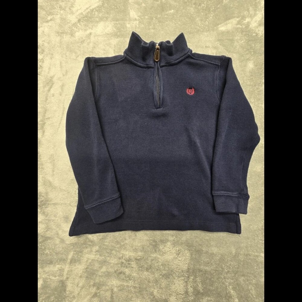Chaps 1/4Zip Pull-Over Kids Blue‎ Size 7 (sku#12)